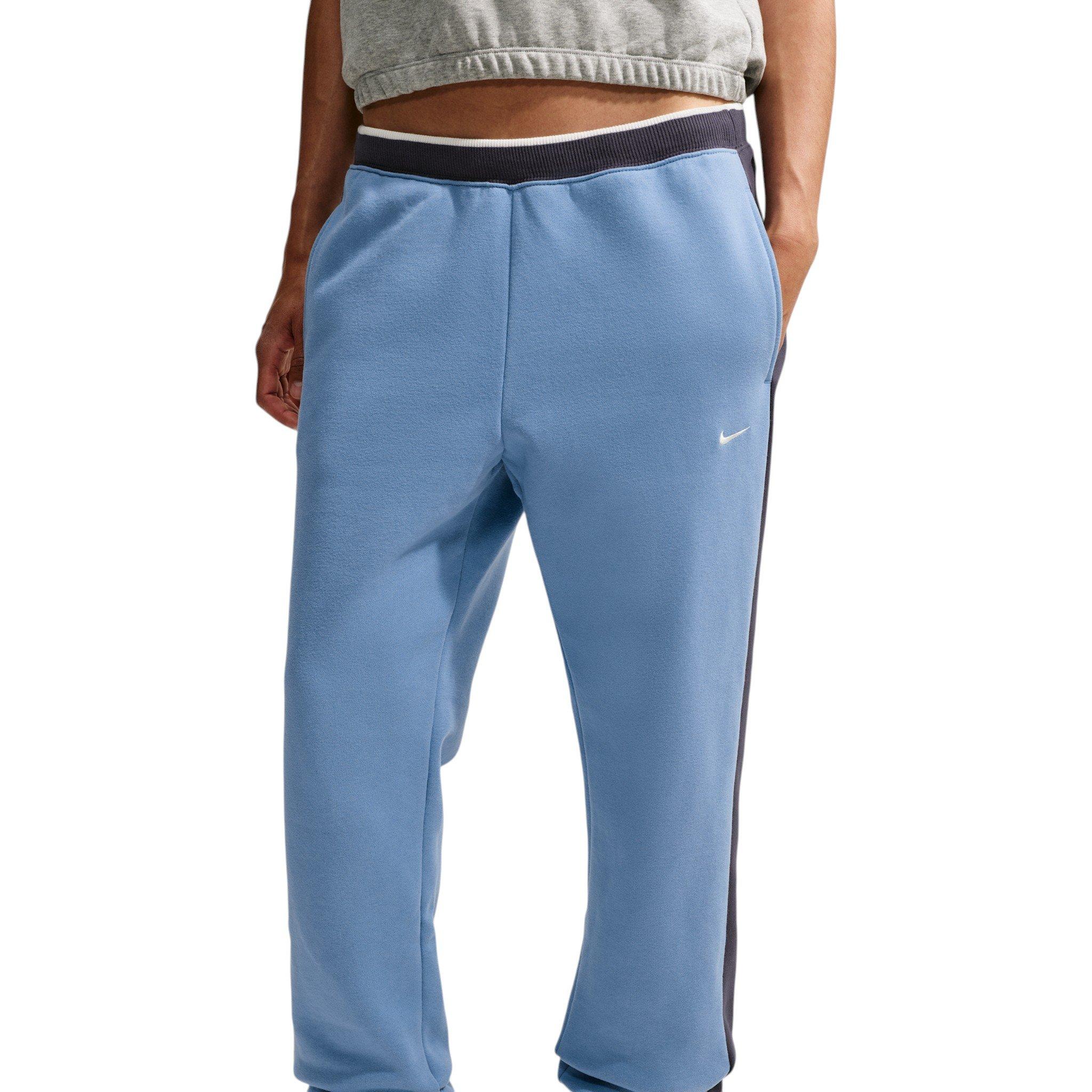 Nike Women's Studio Fleece Med-Weight Mid-Rise Joggers - Blue/Gridiron - BLUE/GRIDIRON